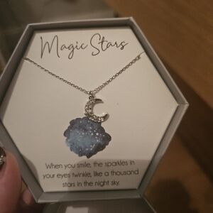 Silver and Blue Necklace